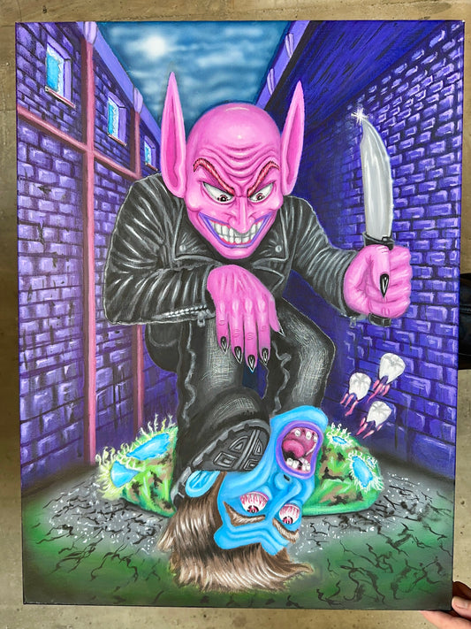 Fighting My Demons Painting